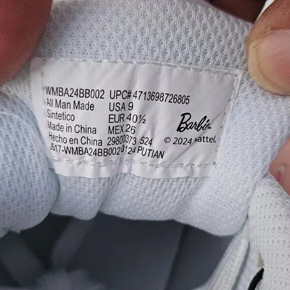 Barbie Women Shoes Pink Sneaker Lace Up Casual Shoes Size 9 NWT - Picture 10 of 10